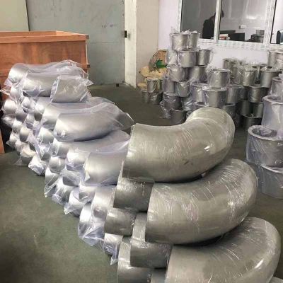 1 / 2 Pipe Fitting Elbow Lr Welding Stainless Steel 4 Inch 90 Degree Elbow